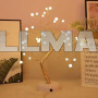 Настольный cветильник DIY Auelife 36 Led дерево гирлянда Жемчуг Теплый белый 50cm